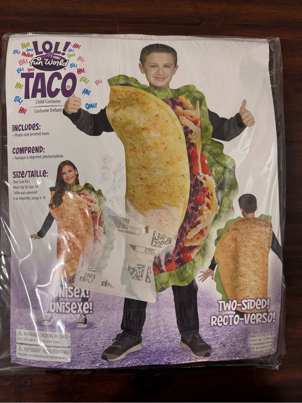 Kid’s Taco Halloween Costume